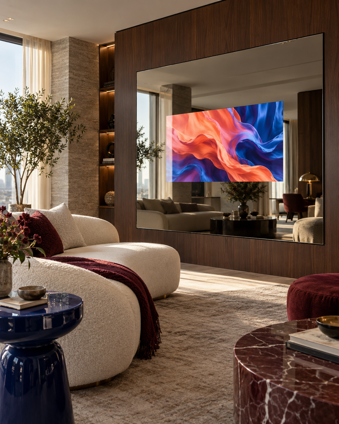 Living Spaces Mirror TV
