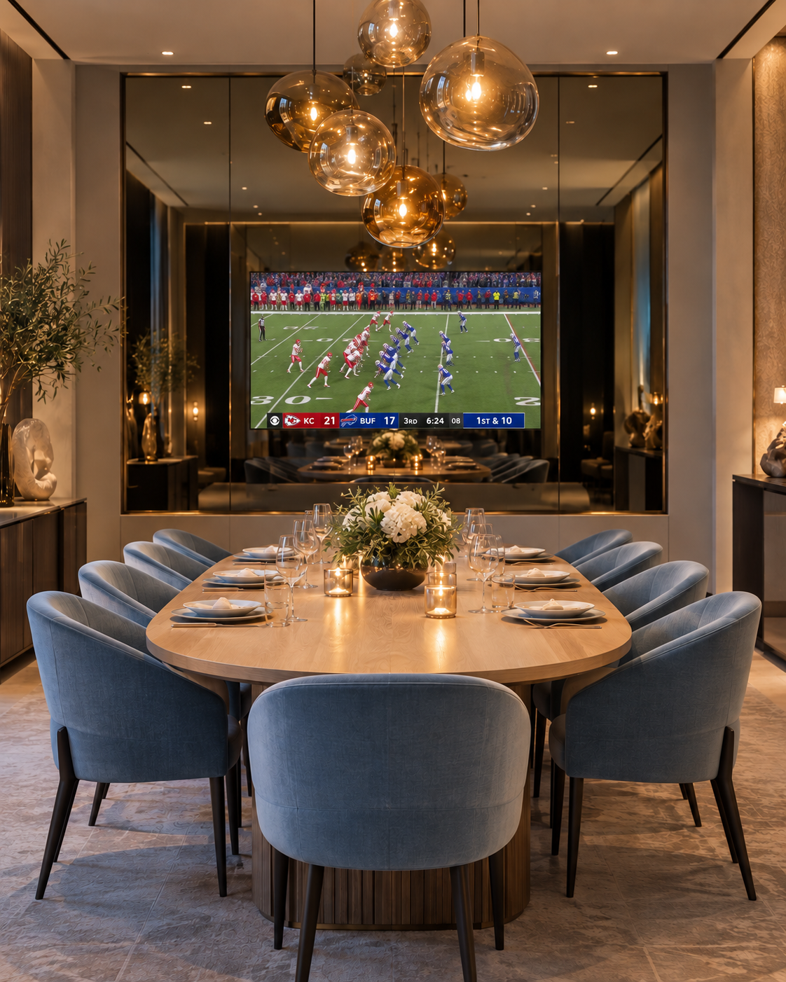 Living Spaces Mirror TV
